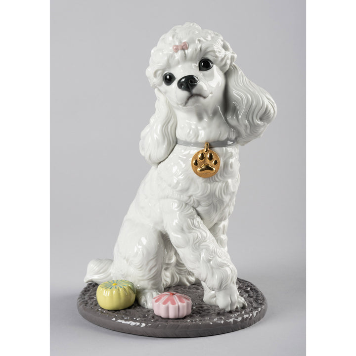 Image 9 Lladro Poodle with Mochis Dog Figurine - 01009472