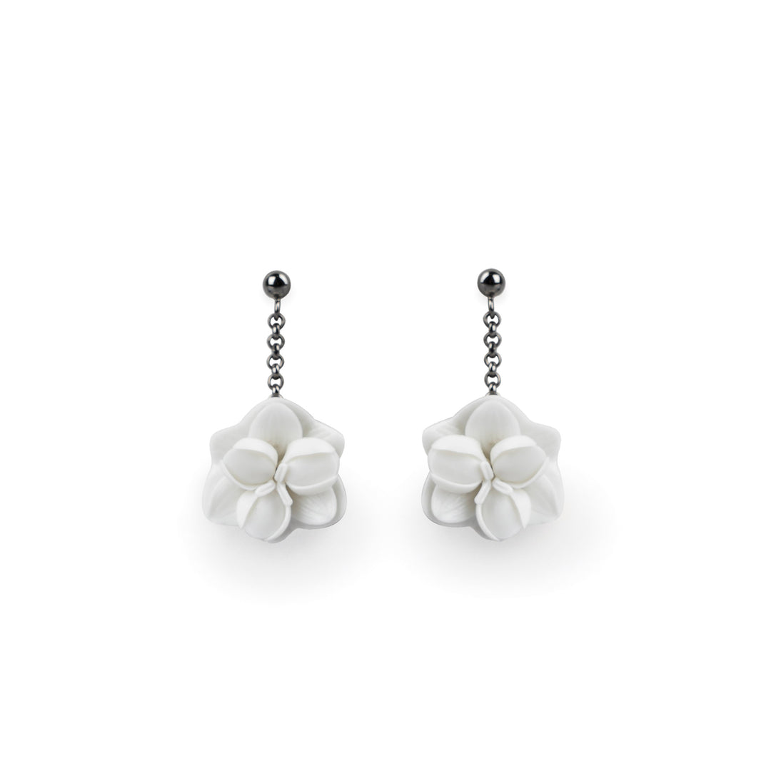 Lladro Orchid Short Earrings - 01010227