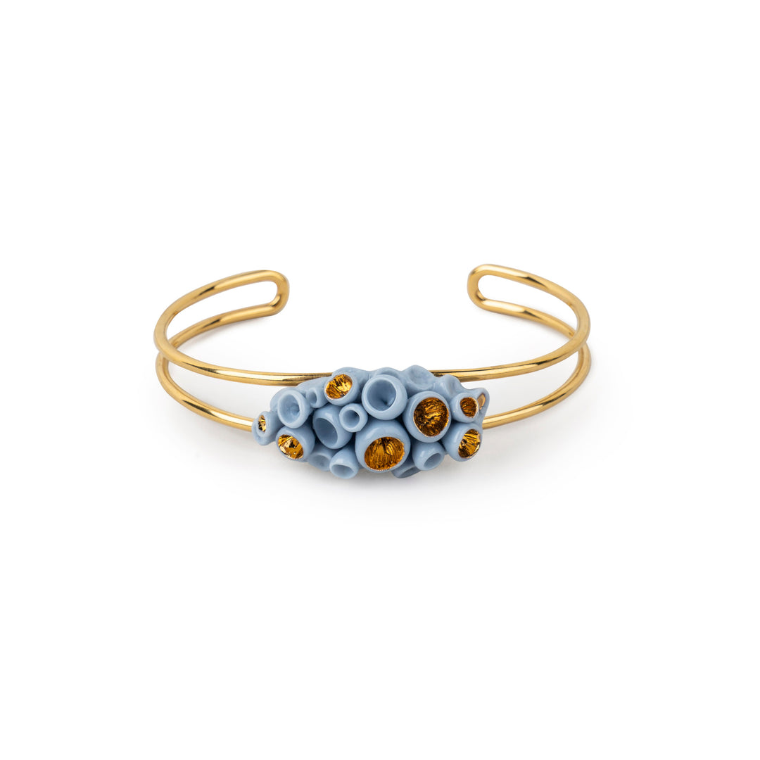 Lladro Golden Blue Reef Metal Bracelet - 01010236
