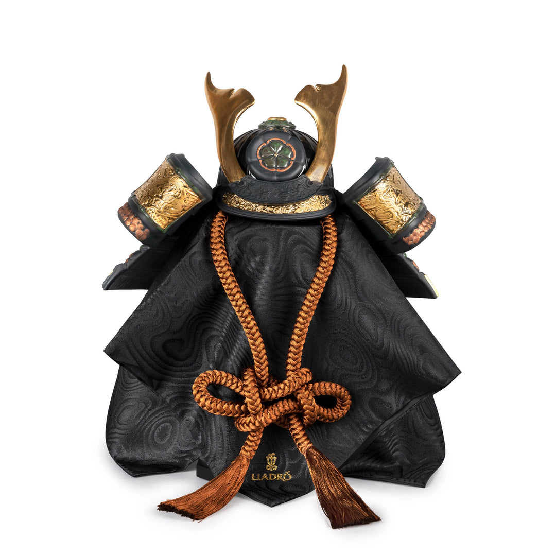 Lladro Orange Samurai Helmet Figurine - 01013049
