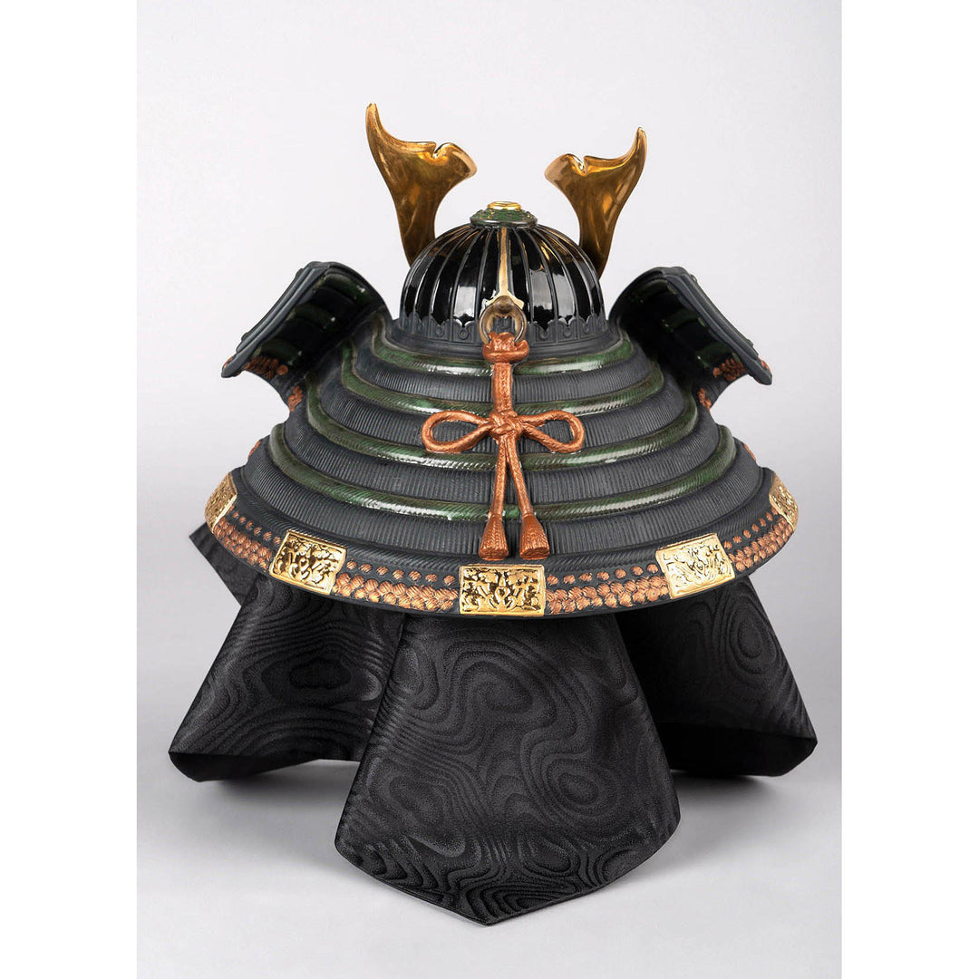 Image 3 Lladro Orange Samurai Helmet Figurine - 01013049