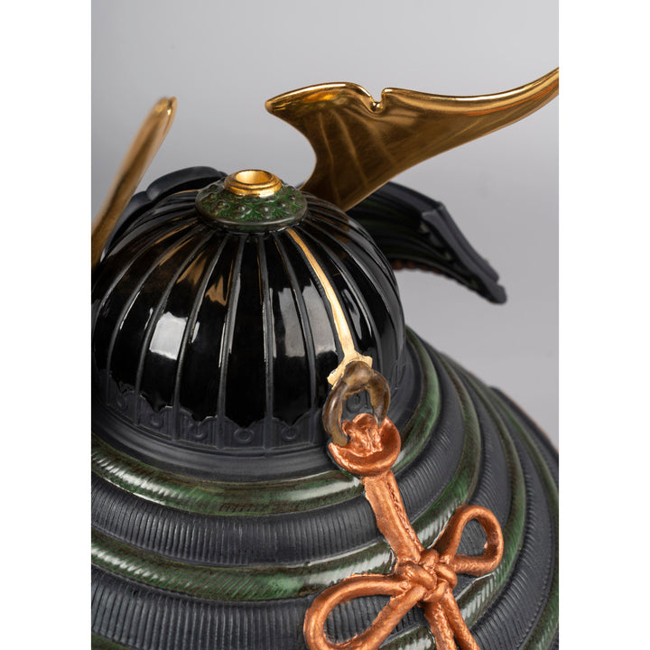 Image 4 Lladro Orange Samurai Helmet Figurine - 01013049
