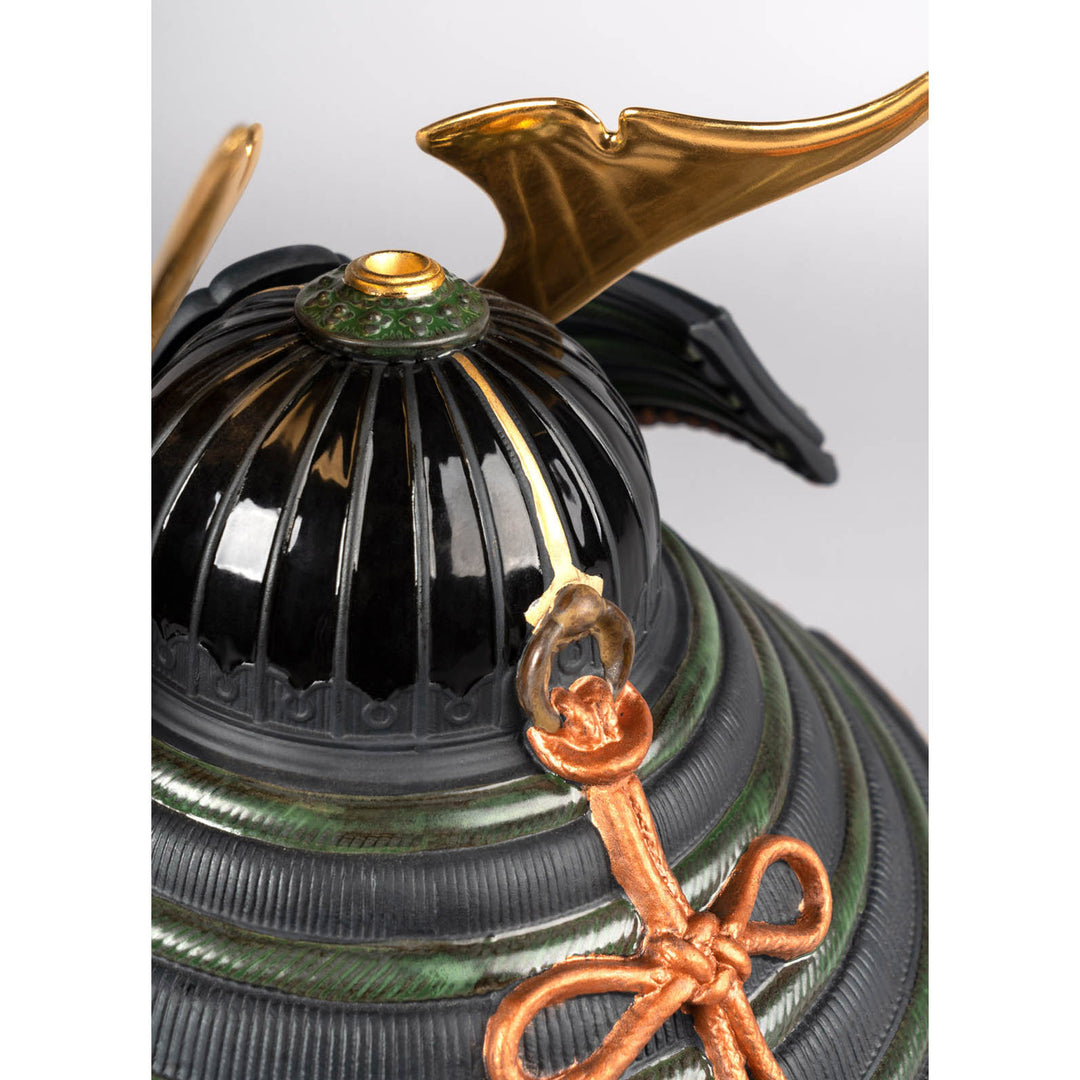 Image 5 Lladro Orange Samurai Helmet Figurine - 01013049