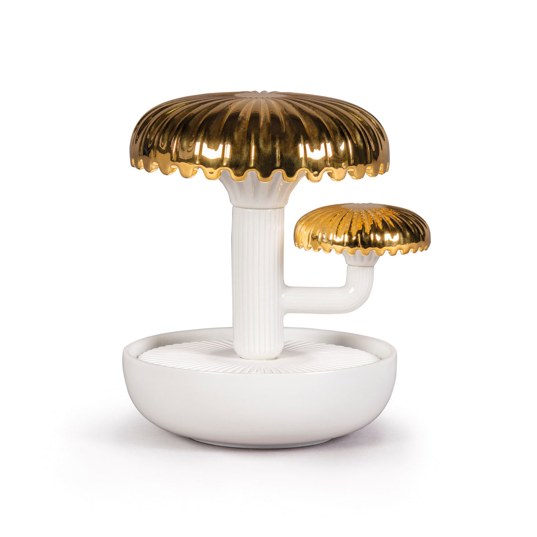 Lladro Boletus 2 Diffuser. Gold. Night approaches Scent - 01040197