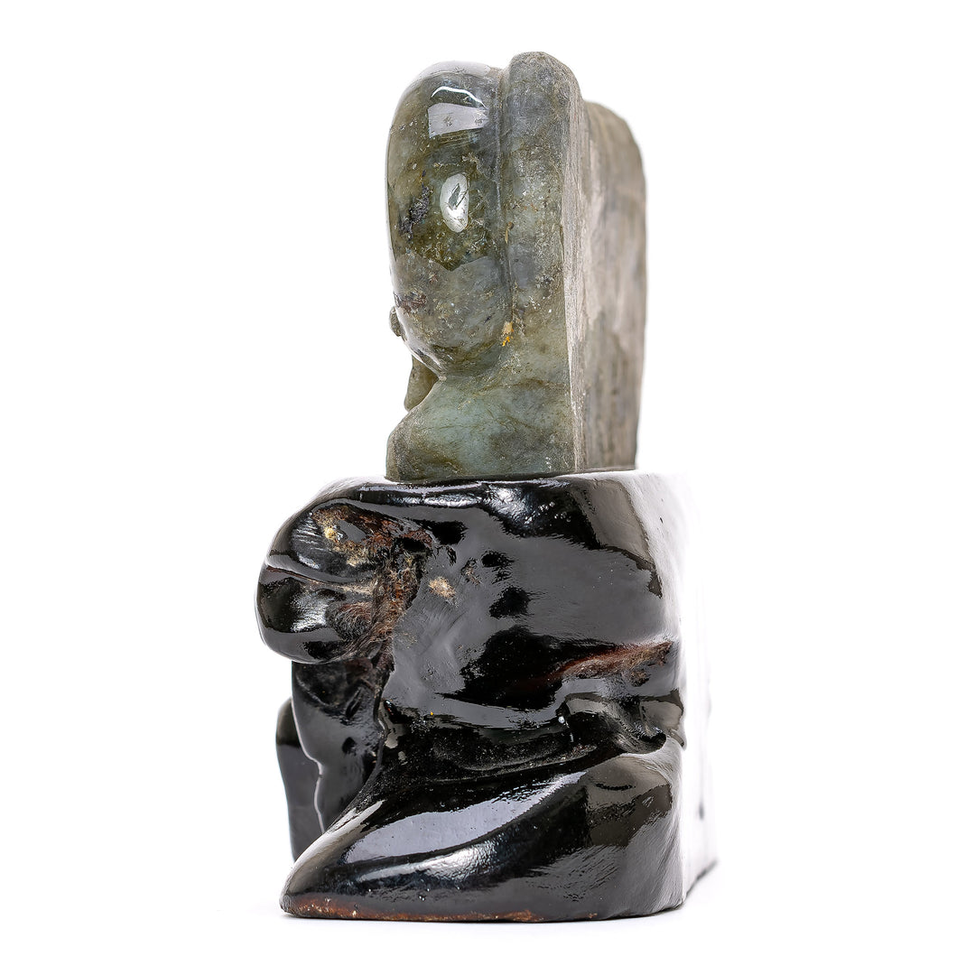Labradorite Double Skull