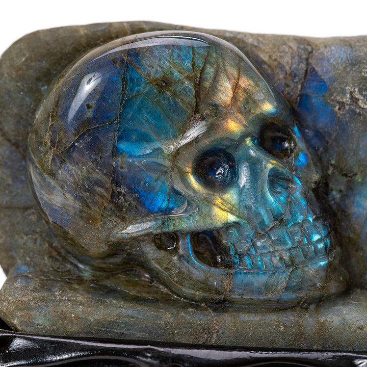 Labradorite Double Skull