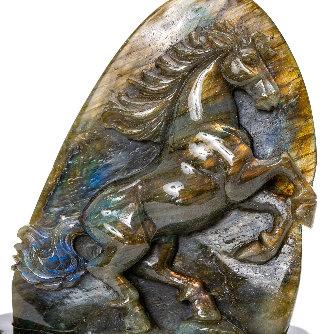 Labradorite Rearing Stallion