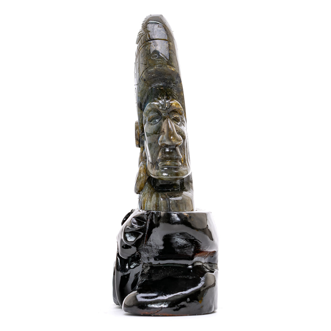 Labradorite Chief Sculpture