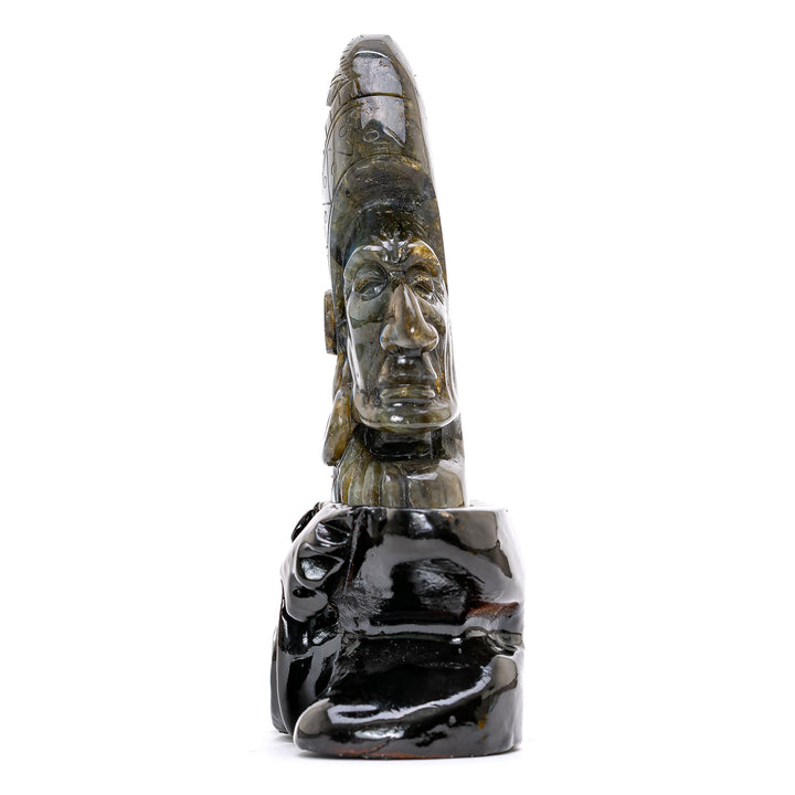 Labradorite Chief Sculpture