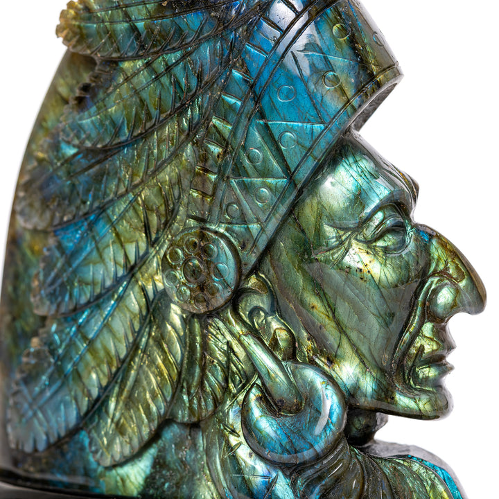 Labradorite Chief Sculpture