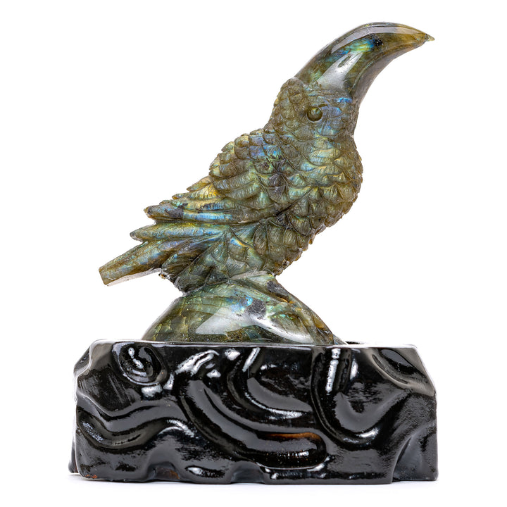 Labradorite Toucan Sculpture