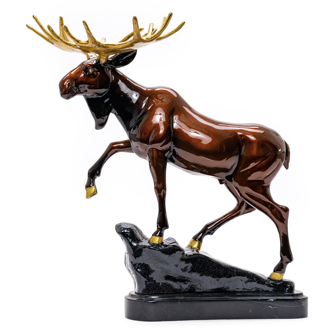Luxurious Automotive Paint on Bronze Moose