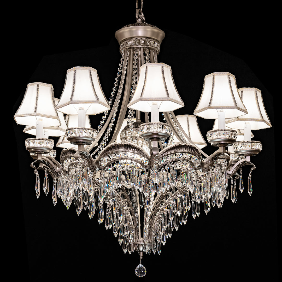 12 Lights Crystal Chandelier