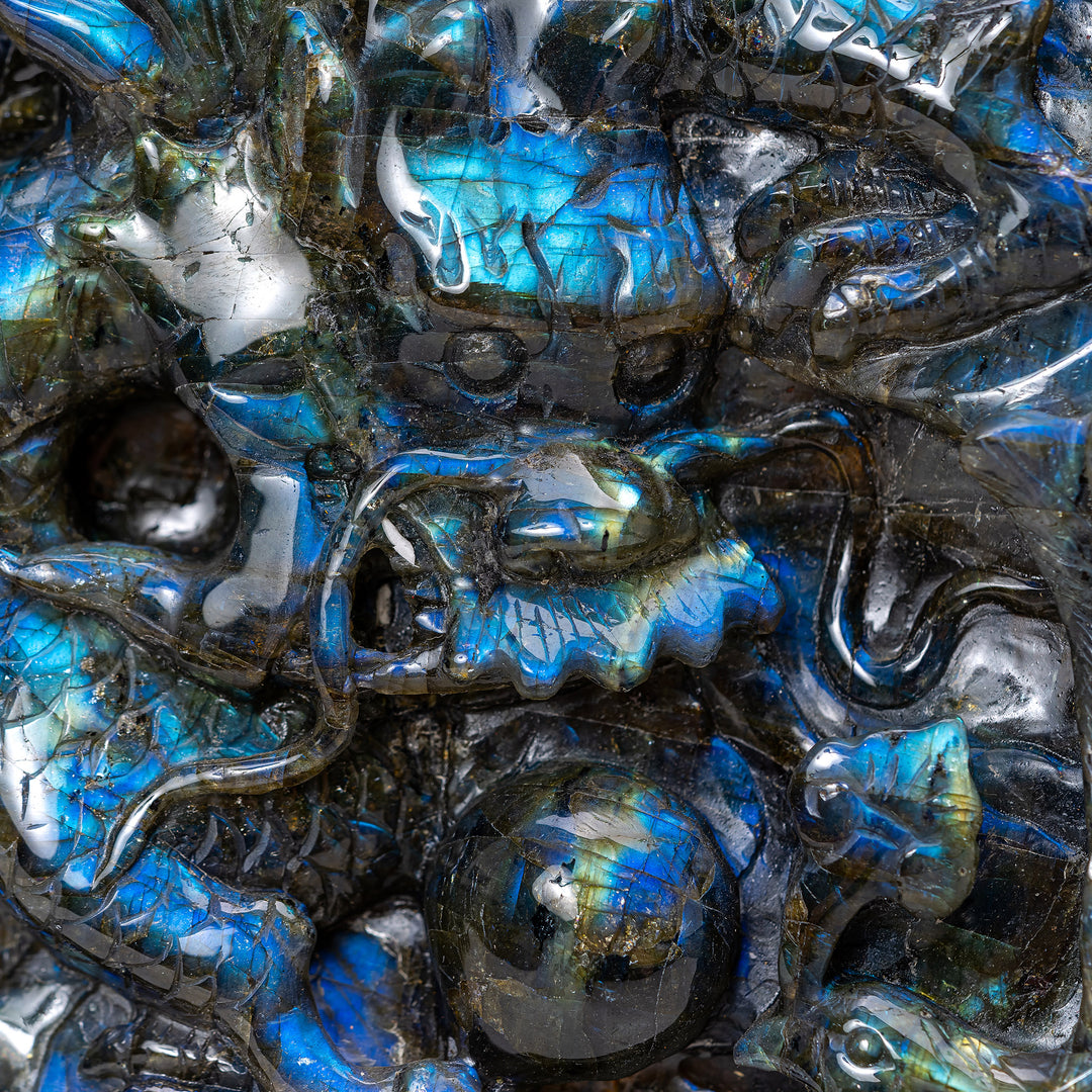 Labradorite Dragon Sculpture