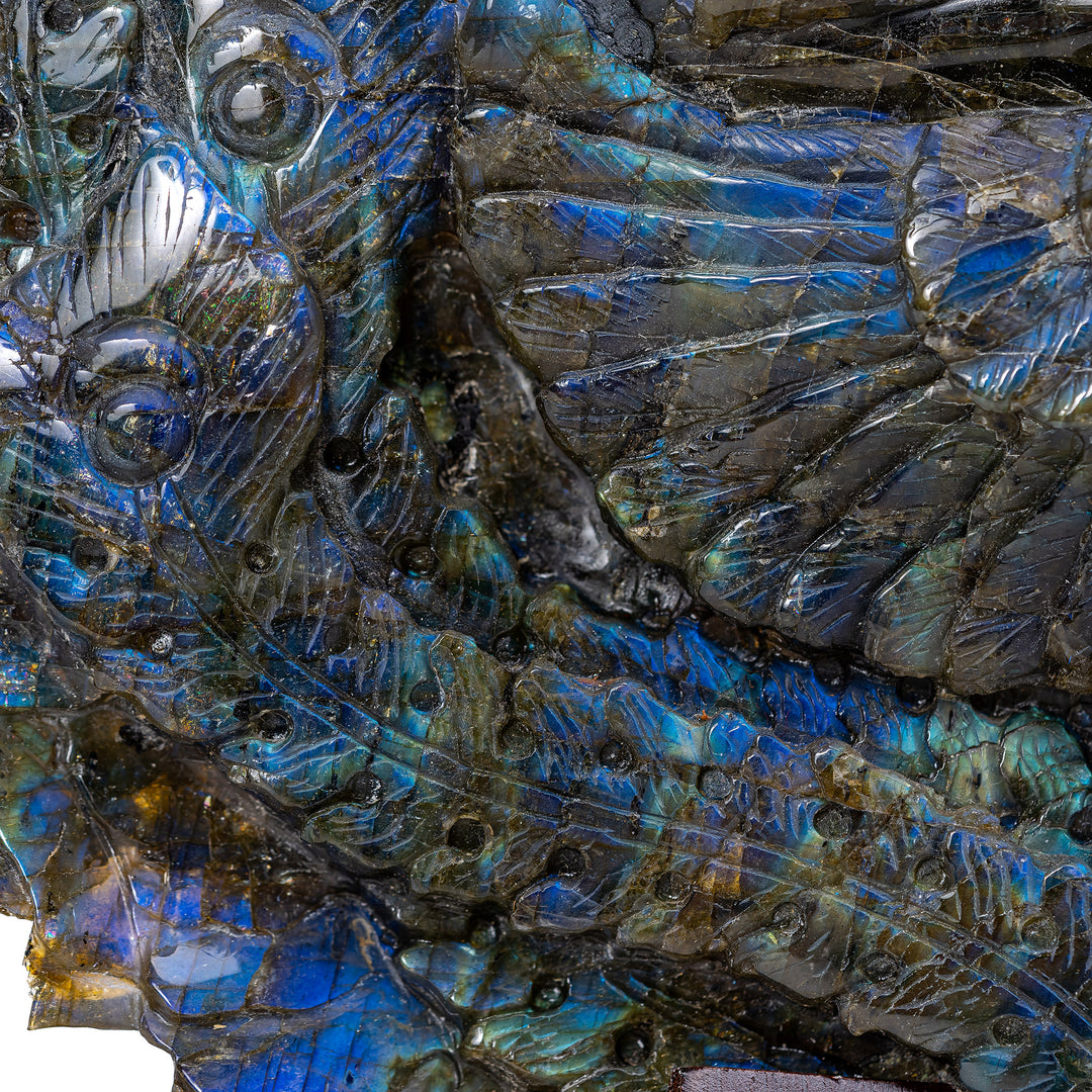 Labradorite Dragon Sculpture