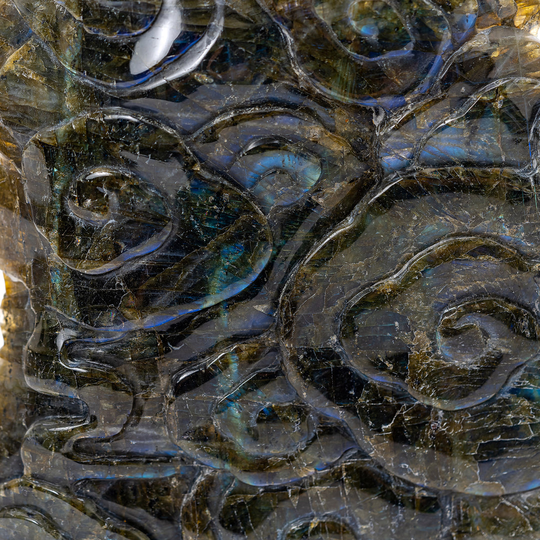 Labradorite Dragon Sculpture