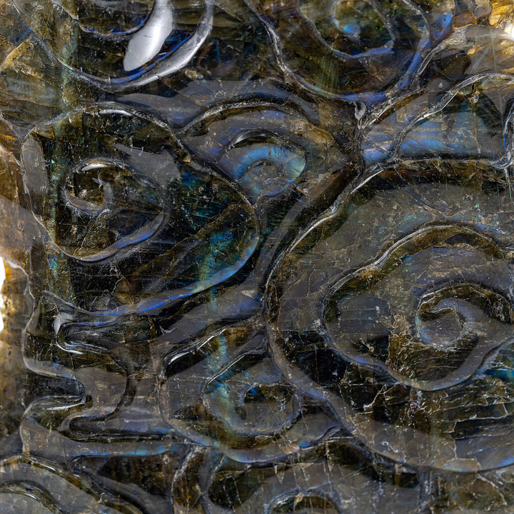 Labradorite Dragon Sculpture