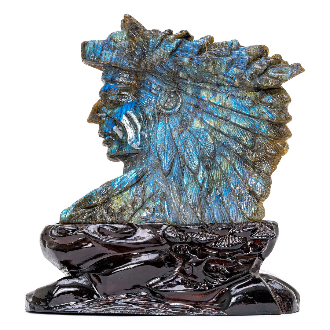 Labradorite Indian Bust
