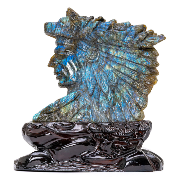 Labradorite Indian Bust