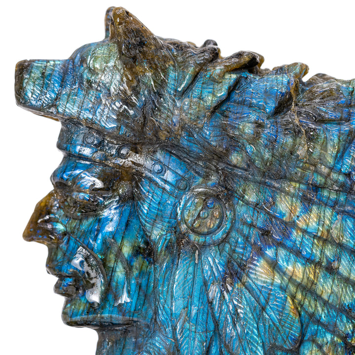 Labradorite Indian Bust