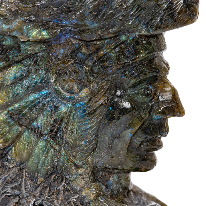 Labradorite Indian Bust