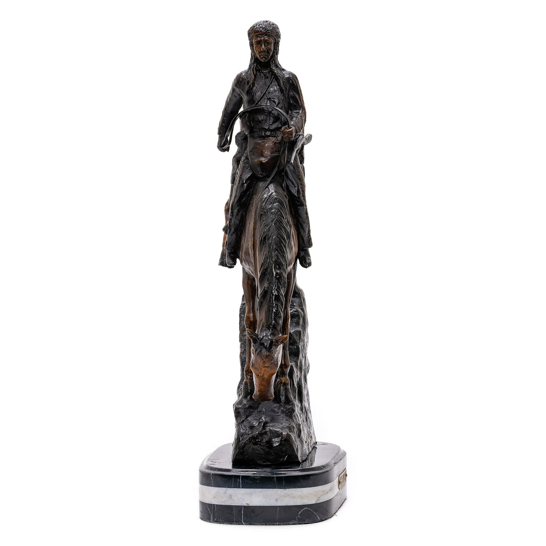 Mountain Man and horse bronze sculpture by Remington