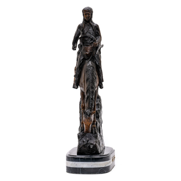 Mountain Man and horse bronze sculpture by Remington