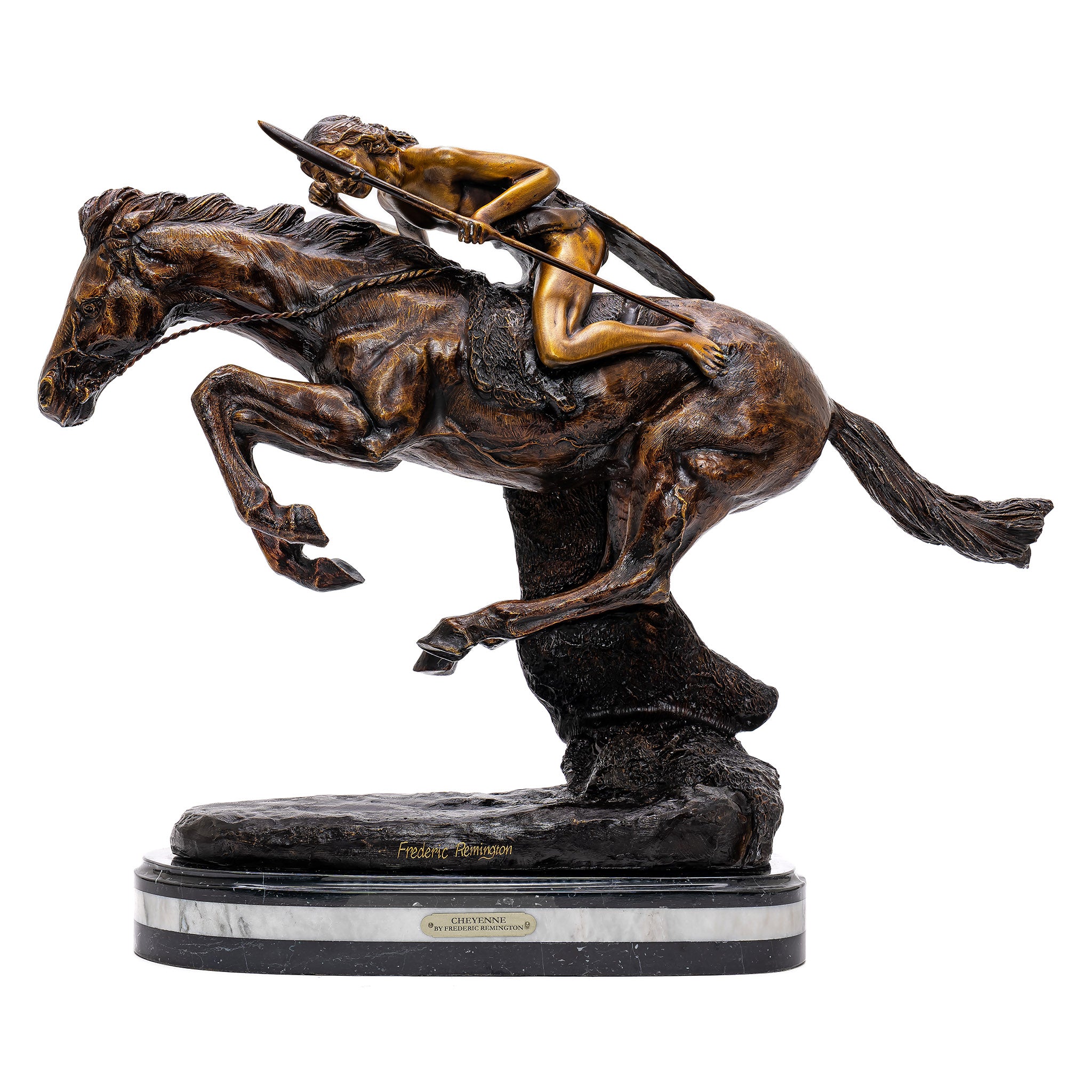Captivating Bronze Sculptures by Frederic Remington: Unleash the