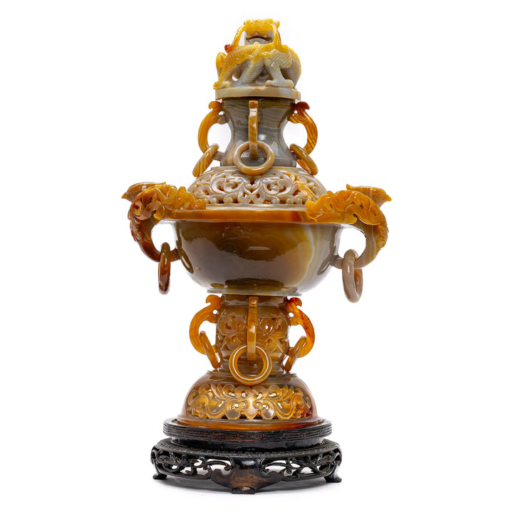 Carnelian Agate Incense Burner
