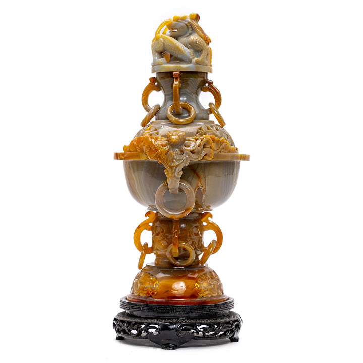 Carnelian Agate Incense Burner