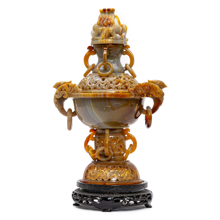 Carnelian Agate Incense Burner