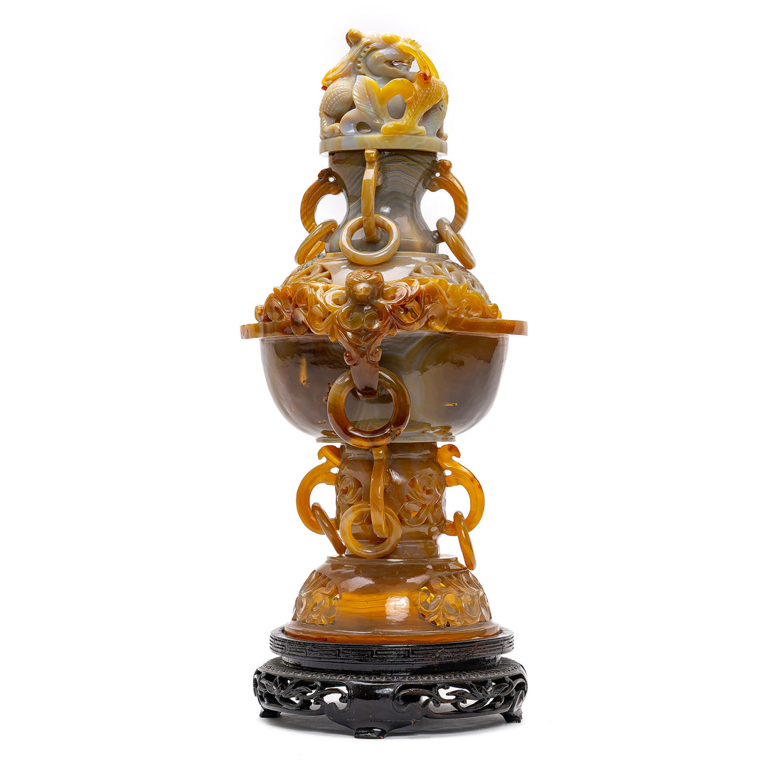 Carnelian Agate Incense Burner