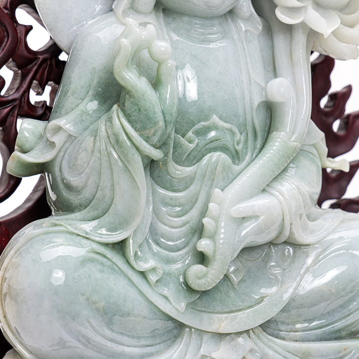 Stunning Jade Guan Yin Statue