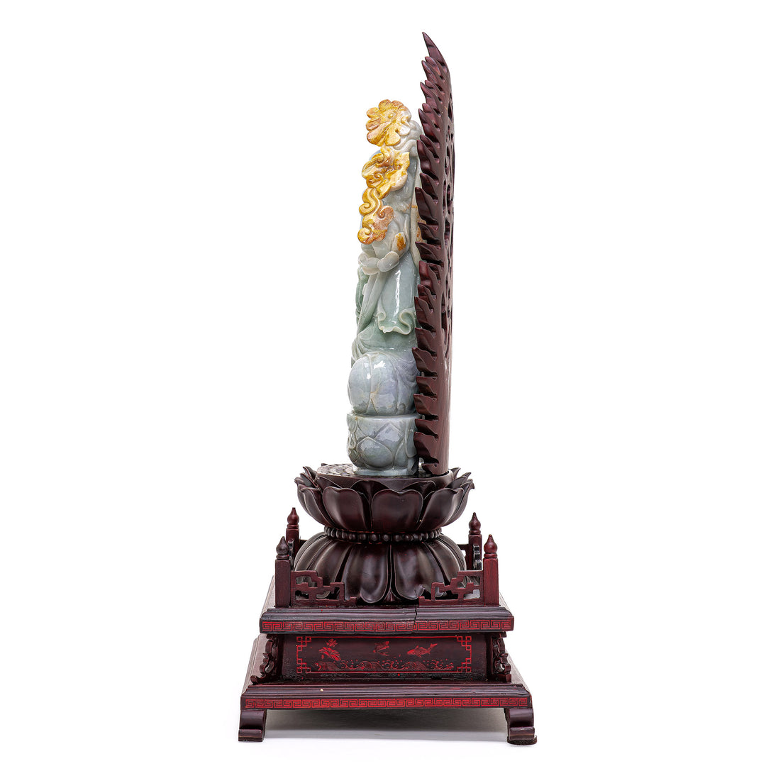 Stunning Jade Guan Yin Statue