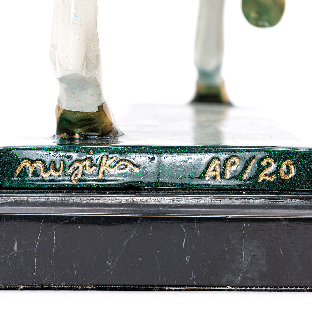Bronze Show Horse w/Marble Base