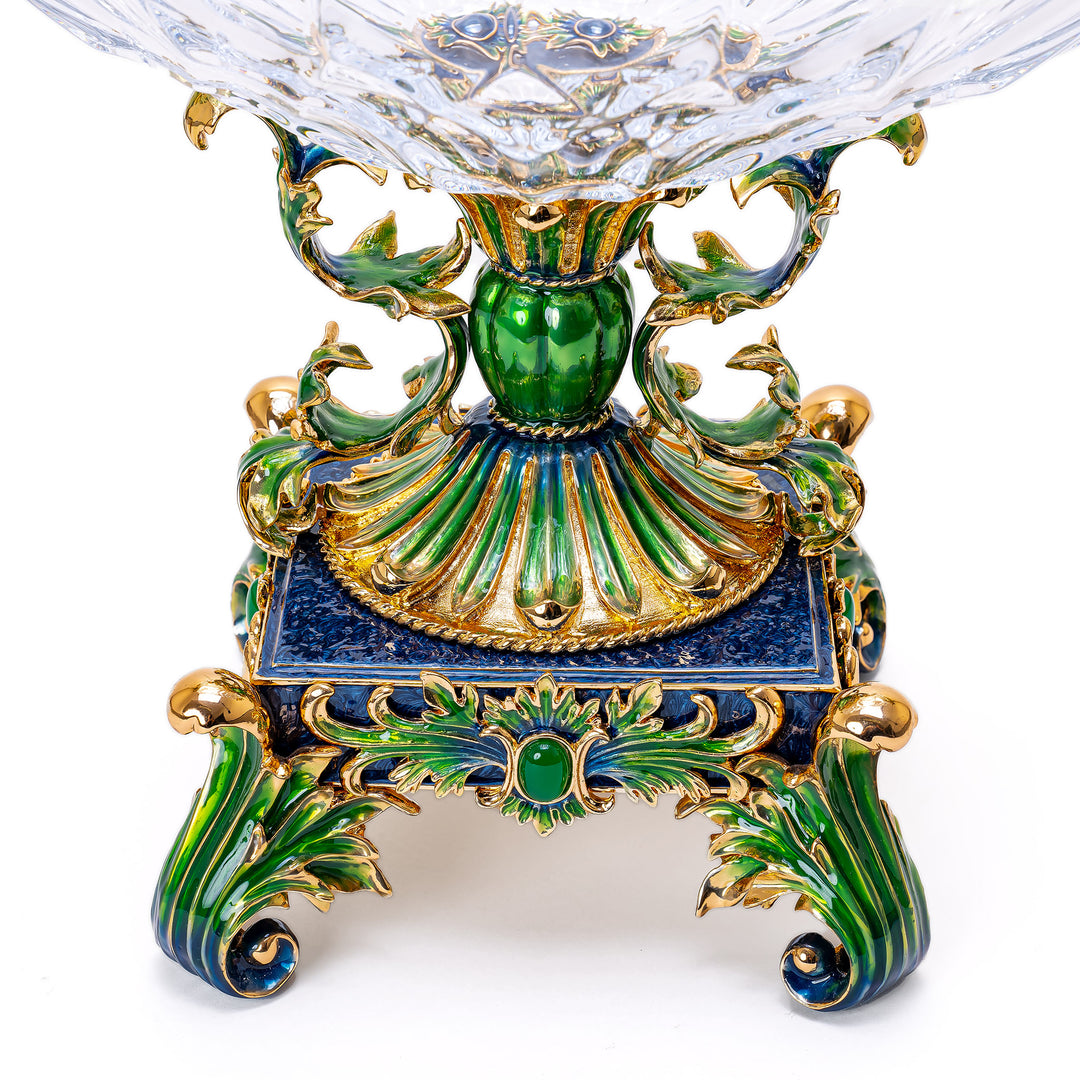Crystal Fruit Platter - Green