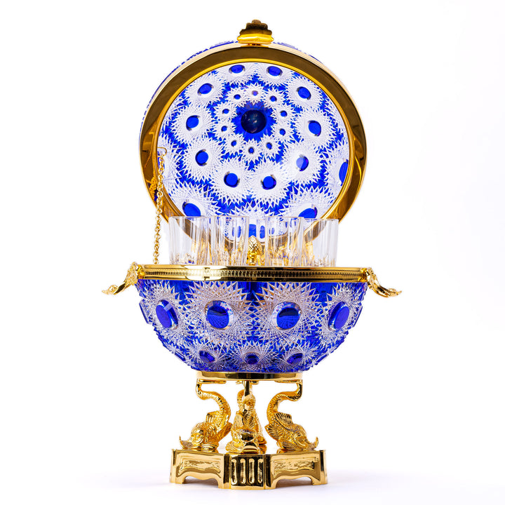 Blue Crystal Vodka Server