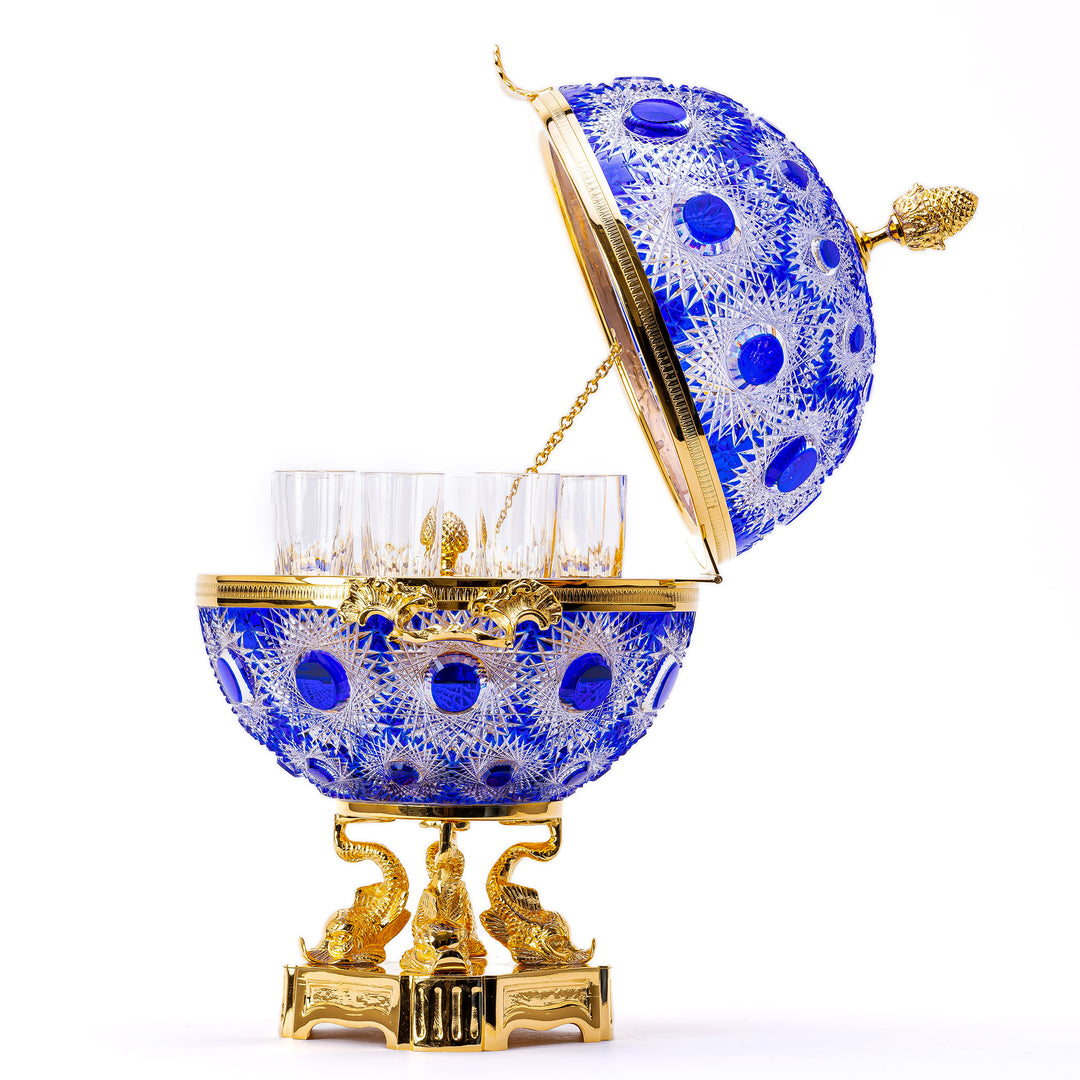 Blue Crystal Vodka Server