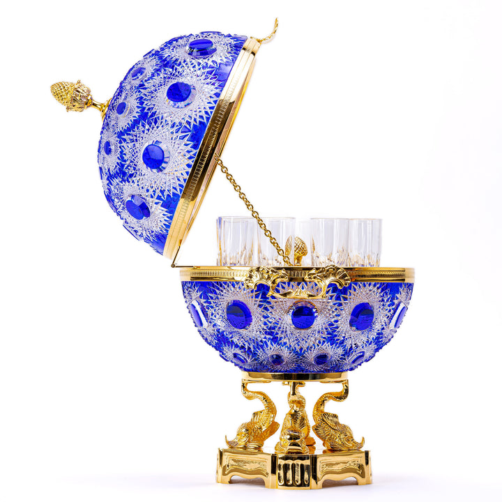 Blue Crystal Vodka Server