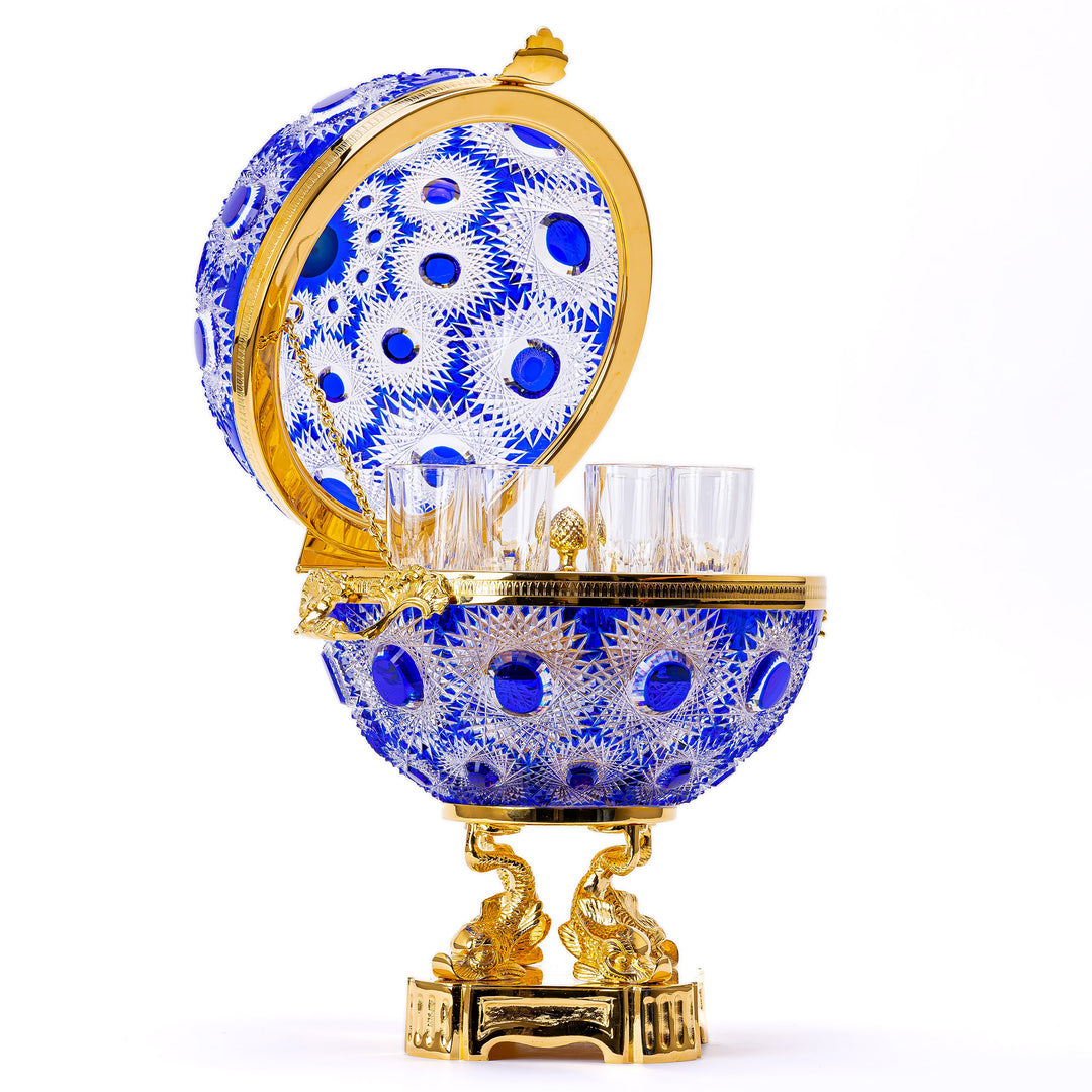 Blue Crystal Vodka Server