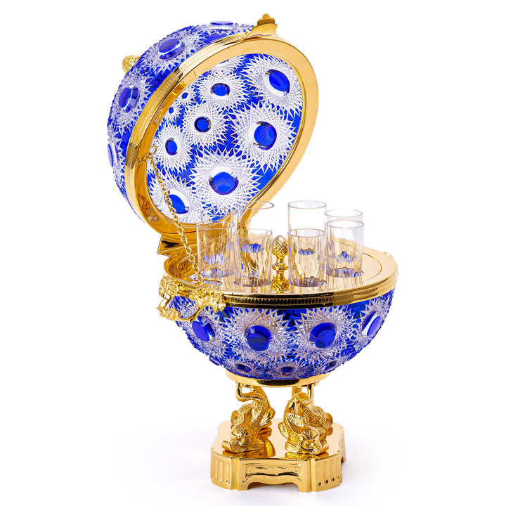 Blue Crystal Vodka Server