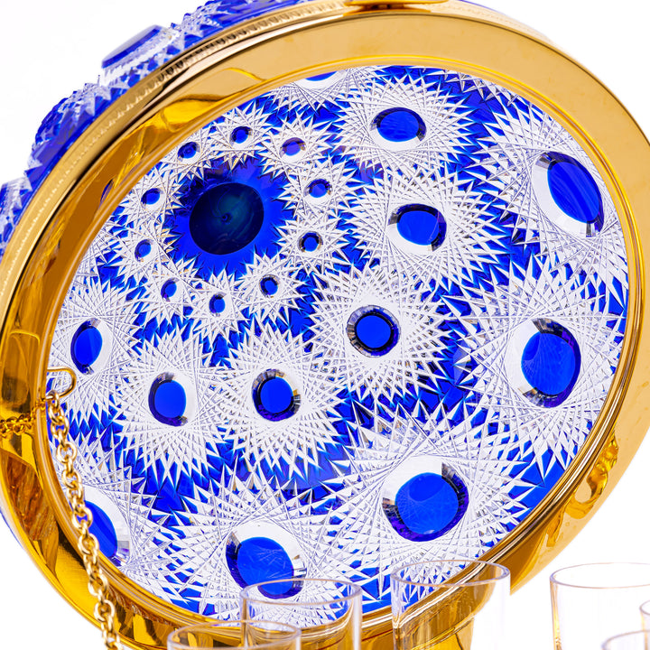 Blue Crystal Vodka Server