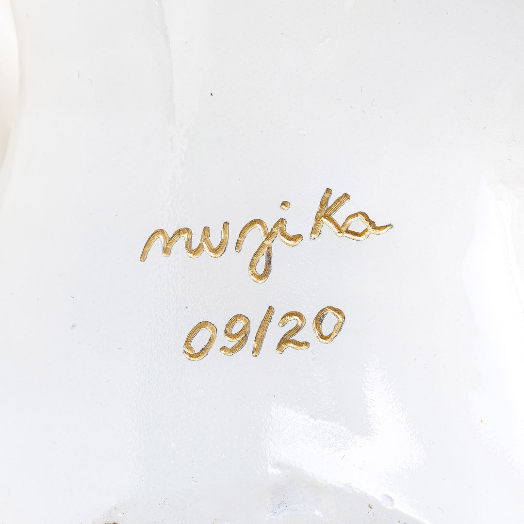 Bronze White Swan