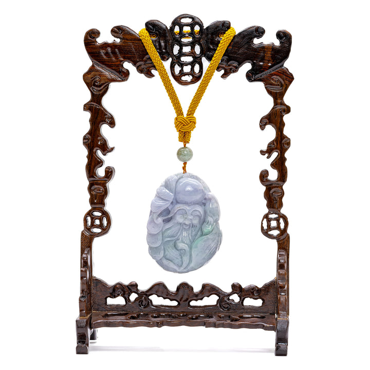 Chinese Carved Jadeite Pendant