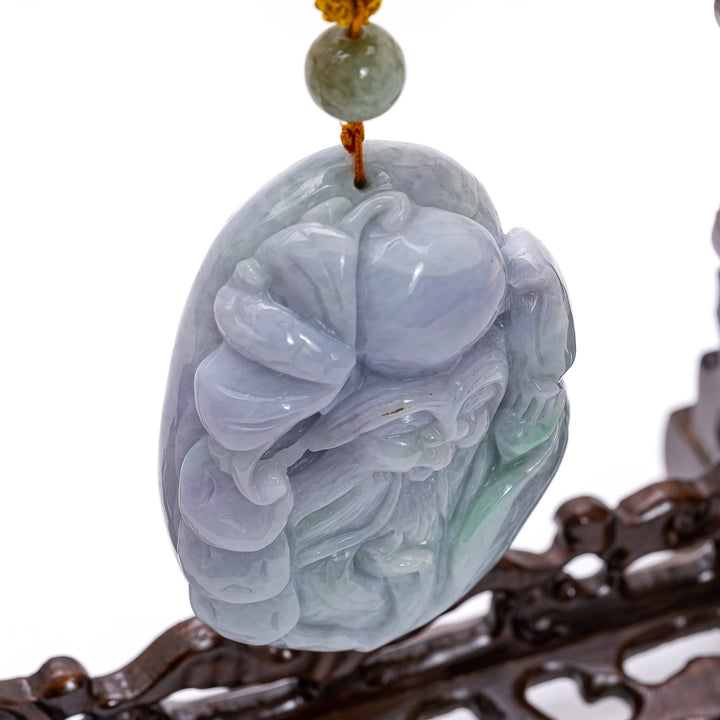 Chinese Carved Jadeite Pendant