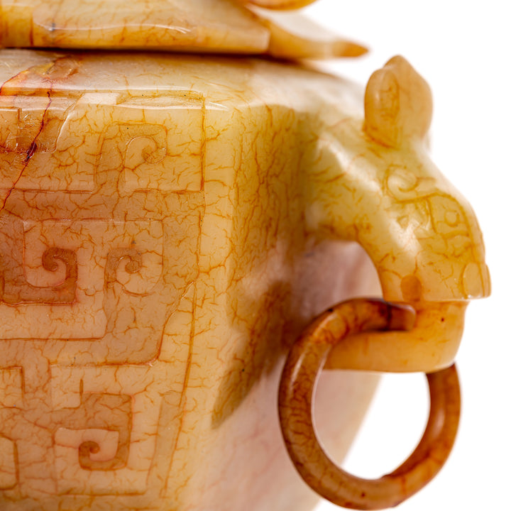 Bowenite Vase & Cover