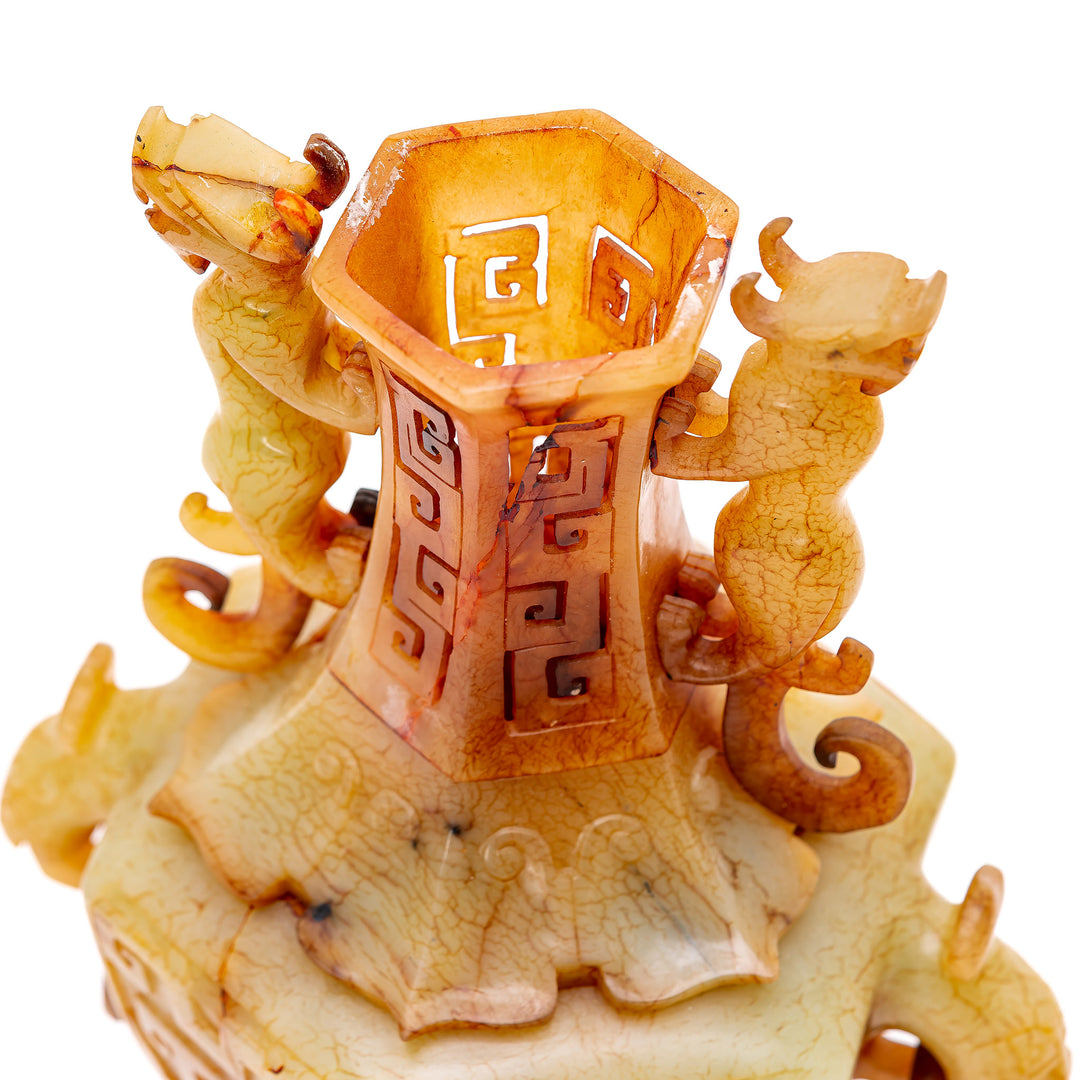 Bowenite Vase & Cover