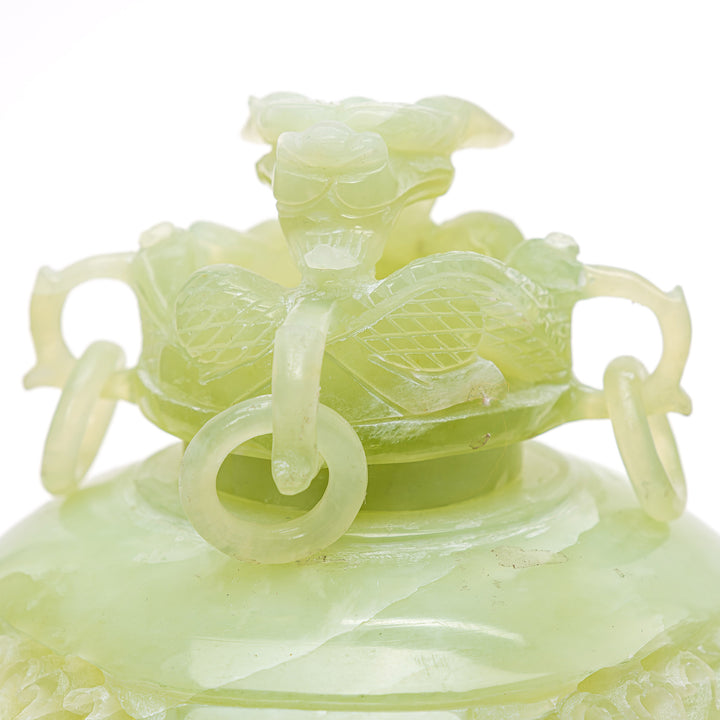 Enchanting Pale Green Jade Incense Burner