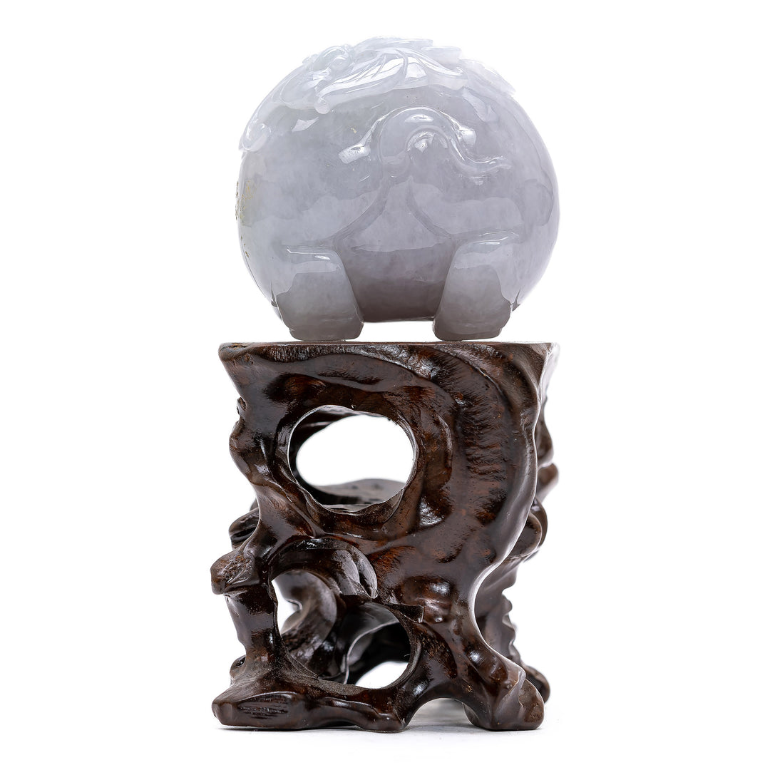 Miniature Jade Pig Sculpture