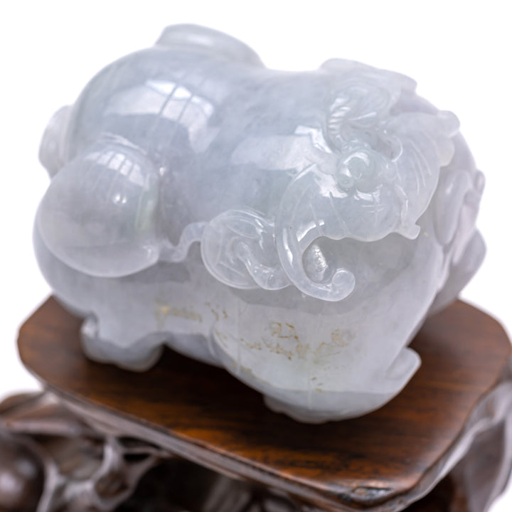 Miniature Jade Pig Sculpture